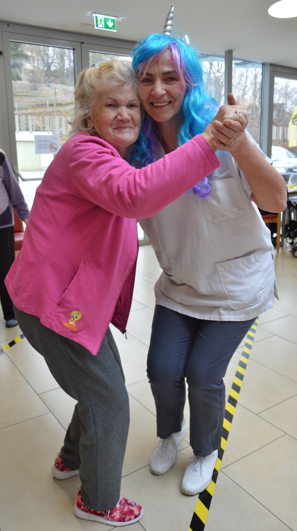 Bewohnerin und Mitarbeiterin