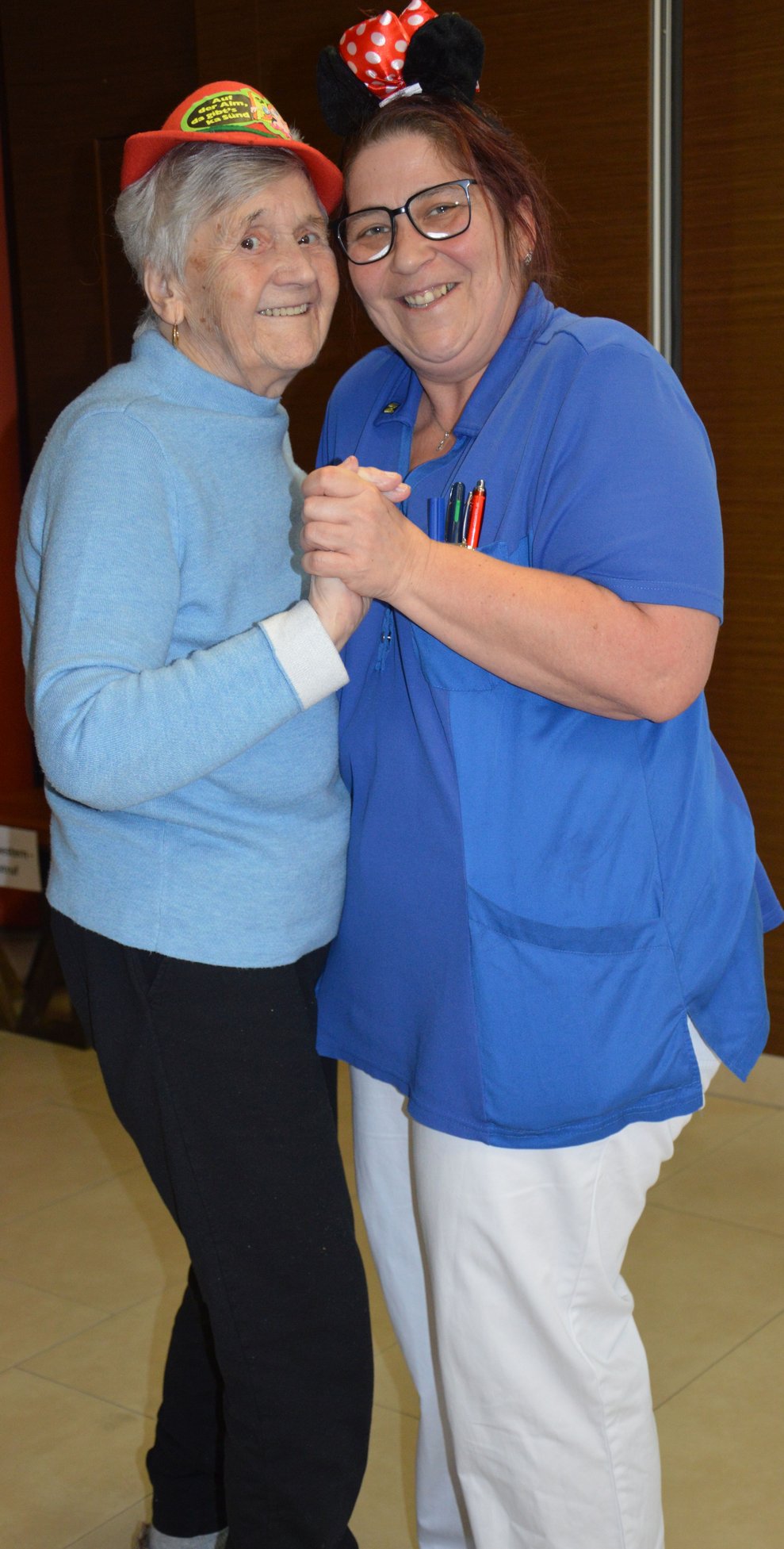 Bewohnerin und Mitarbeiterin